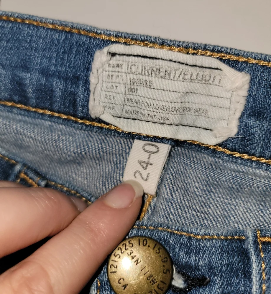 Current/Elliott Beatnick Jeans Size 24 Whiskey - Picture 5 of 9